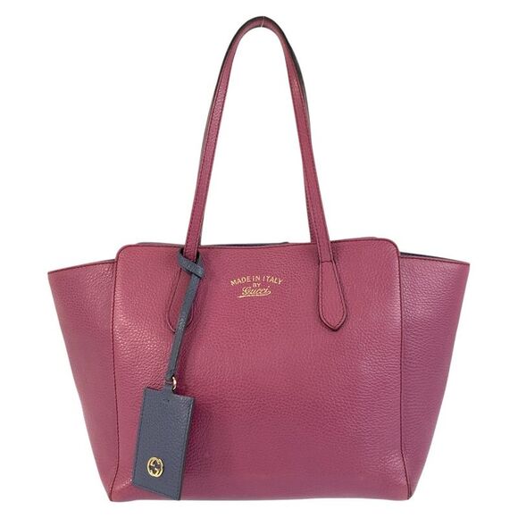 Gucci Leather Swing Tote Bag - Picture 1 of 10